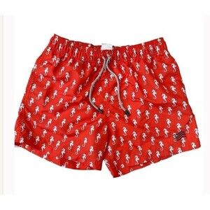 Mayaguana Swimwear Shorts Trunks Pockets Drawstring Lined Seahorse Medium